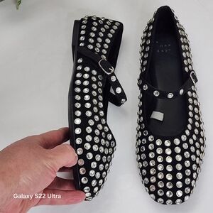 A New Day Black Studded Flats